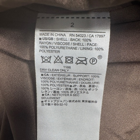 NWT Banana Republic Factory Vegan Faux Leather Brown A Line Button Midi Skirt 2 - Picture 16 of 16